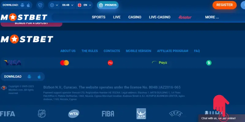Aviator en Mostbet Casino 21