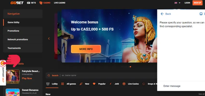 Aviador en Ggbet Casino 21